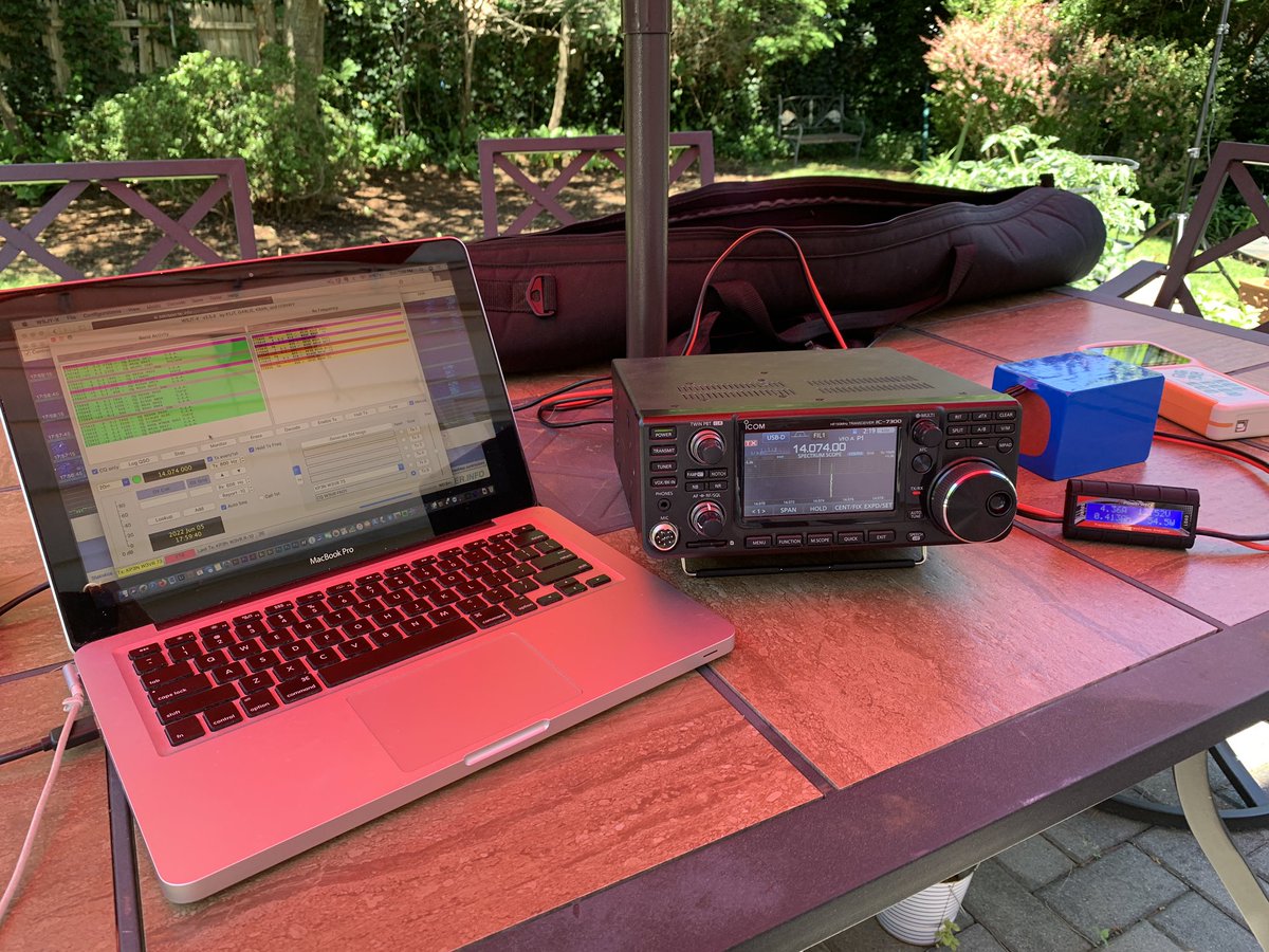 Backyard portable today. #ft8