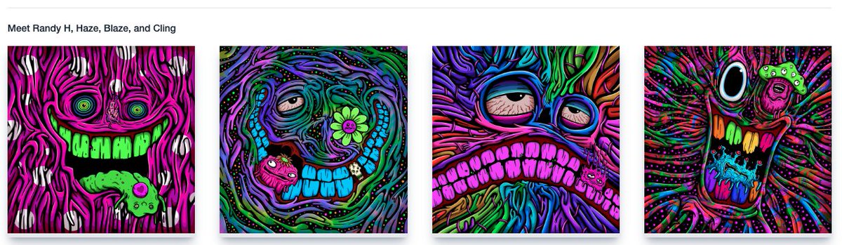 Thank you <a href="/PsychonautzNFT/">PsychonautzNFT</a> for creating such great art and starting it all with free mints!  Created a <a href="/0xDecaArt/">Deca 🟥 🟩 ⬛ 🟪</a> gallery showing off my Psychonautz Quad!  deca.art/RandyC/psychon…