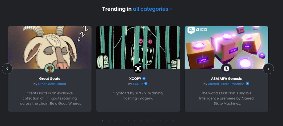 Great Goats is currently #1 trending on OpenSea 🤘

Never felt more #GOATISH 🐐