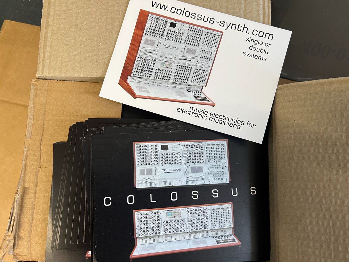 ASUKLTD's tweet photo. ๐The easiest and most cost-effective way to post a double-stack Colossus โ๏ธ๐ช๐ฆ
.
.
#colossus #colossussynth #analoguesolutions
#studiolife #studiogear #gearlust
#analoguesynth #analogsynth #modularsynth #eurorack #vintagesynth #synths #vintagesynths #muterecords #studiosynth https://t.co/shqSycrQq7