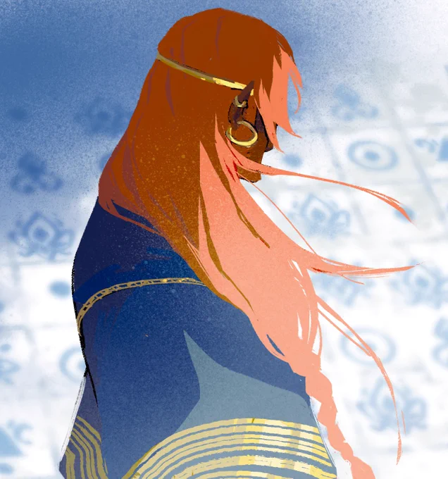 Finally managed to bully myself into finishing some very old pieces for Ganon from my ancient era botw AU. Phew 😮‍💨 