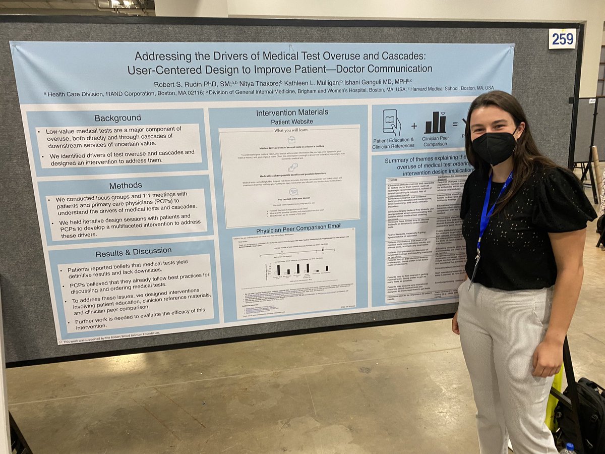 Ishani Ganguli MD, MPH (@ishanig) on Twitter photo All-star RA and future doc <a href="/KLMulligan/">Kathleen L. Mulligan</a> presenting on user-centered to tackle low-value care. Poster 259 #ARM22 All-star RA and future doc <a href="/KLMulligan/">Kathleen L. Mulligan</a> presenting on user-centered to tackle low-value care. Poster 259 #ARM22