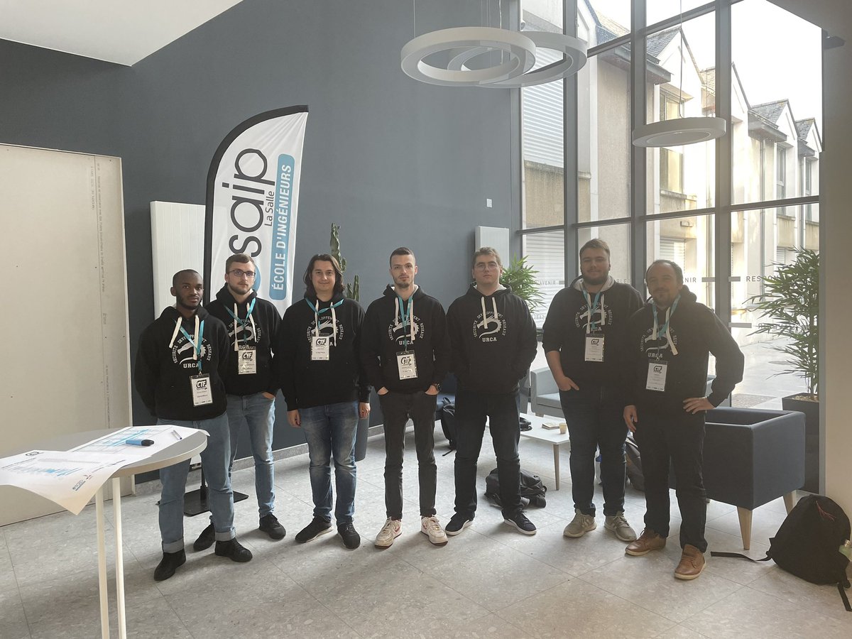 artemis_urca's tweet photo. Ce week end on a participé au CTF de @ctf_esaip ! 
Une 7eme place pour It Just Works et une 24eme place pour le premier ctf de notre deuxième équipe S3arch4Root !
Un bon week end ou on aura appris des choses et bien rigolé 😁 https://t.co/YU6r6gDYuu