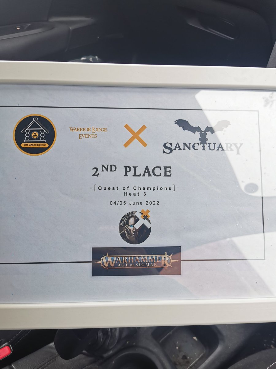 Stunning weekend at <a href="/LodgeWarrior/">Dan - The Warrior Lodge</a> thnks to all my opponents. Third event in a row where I've lost the first game and gone on to win the following 4. I'll be a force to be reckoned with when I learn how to win game 1...