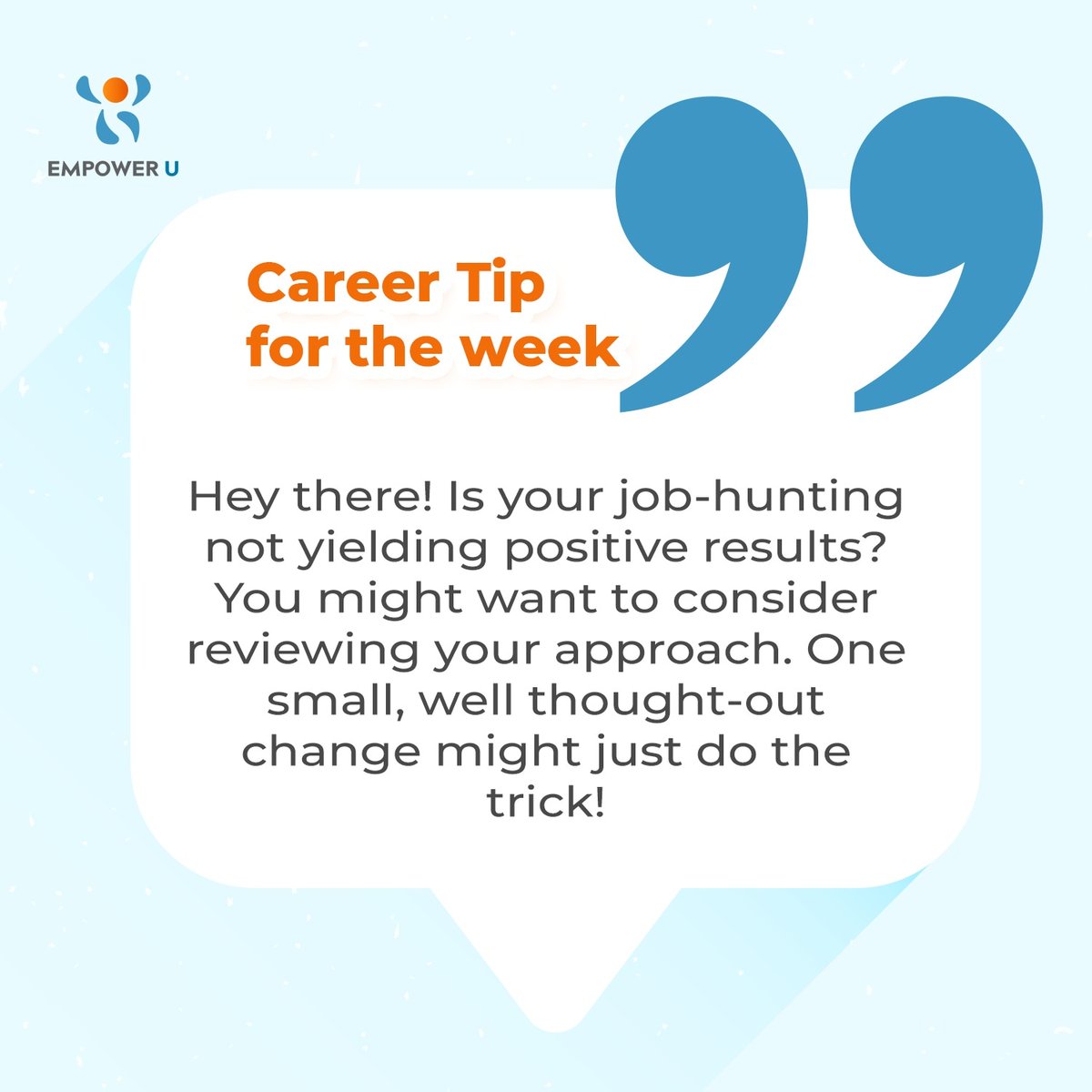 Empoweru_ng's tweet photo. Been job-hunting for a while but haven't gotten results?

Consider the following!

A thread. https://t.co/UzYe9txAGL