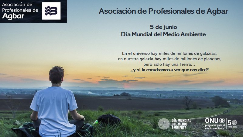Desde la Asociación de Profesionales de Agbar os deseamos un feliz #DiaMundialDelMedioAmbiente