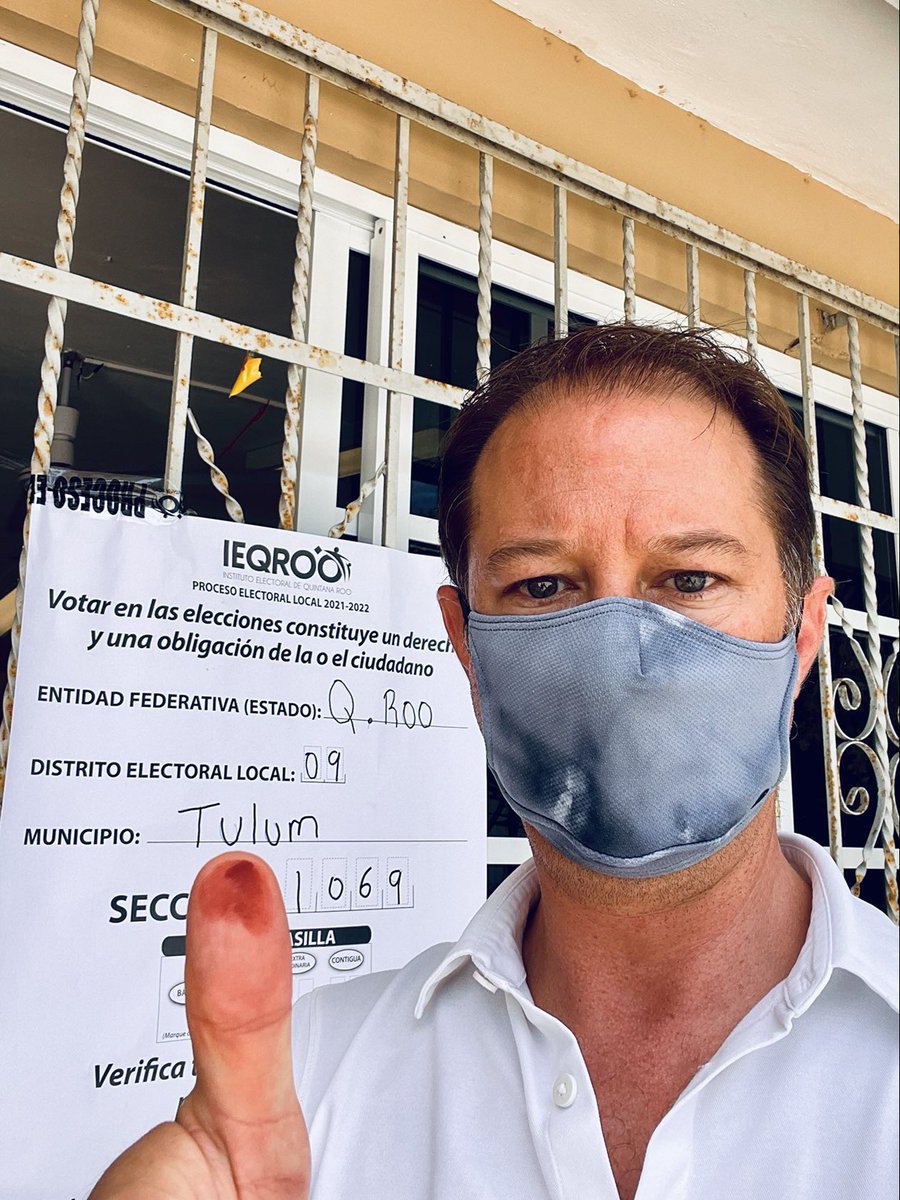 Cumpliendo con mi deber de ejercer el #voto en las #EleccionesQuintanaRoo2022