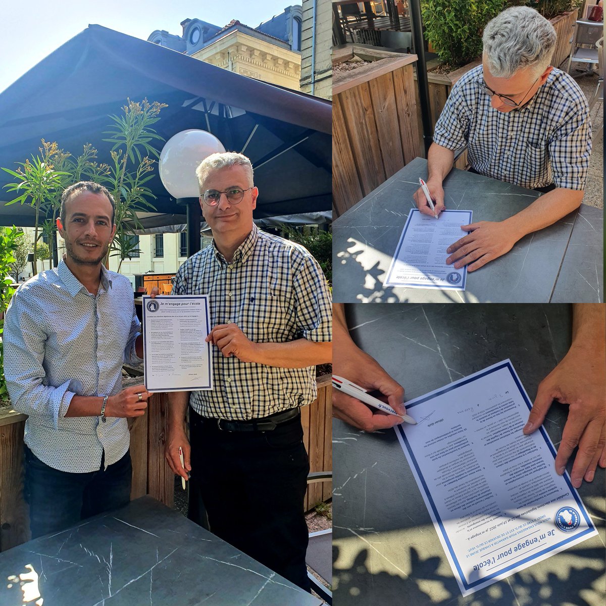 Signature de la charte <a href="/jmpe_france/">Je m'engage pour l'école !</a> par notre candidat <a href="/OlivierGAFA/">olivier</a> sur la #circo2604 de la #Drôme Merci de son engagement pour garantir à chaque jeune le droit "d'être ce qu'il et devenir ce qu'il veut". #legislatives2022 #MajoritePresidentielle #AvecVous