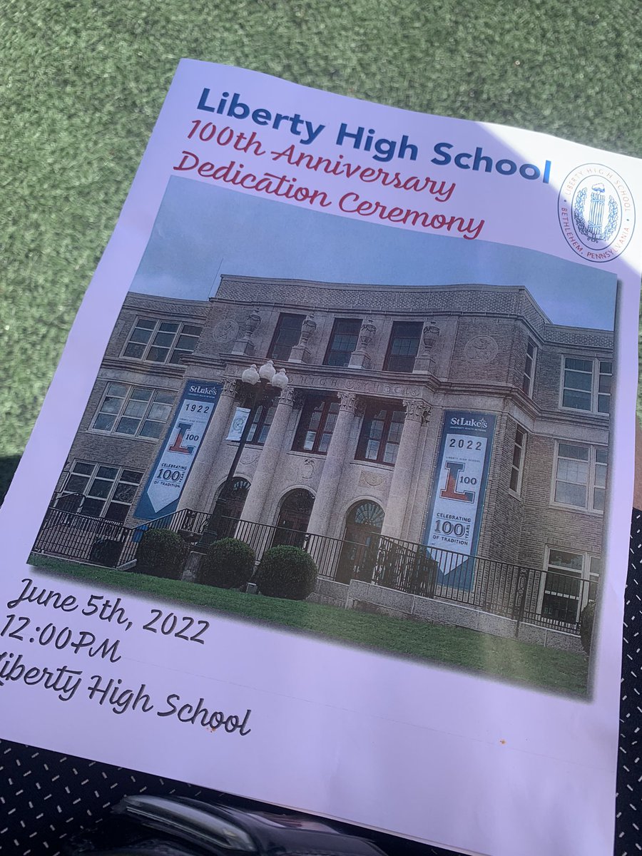 DrKeshodkarS's tweet image. Celebrating 💯 years of Liberty High School! 🎊🎉👏🏼🥳 @BethlehemAreaSD @LibertyHigh @LIBERTY100th