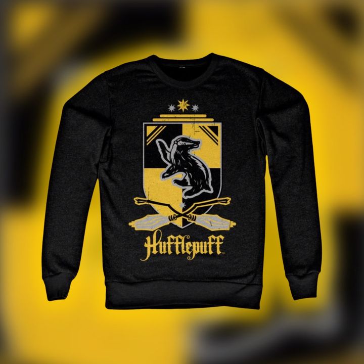 Here's one for all you loyal and hard working magical folks! Can you remember which professor is the head of this house? 🌼💛

🛍️Link to Shop Licensed House Sweatshirt: bit.ly/3woYDyL