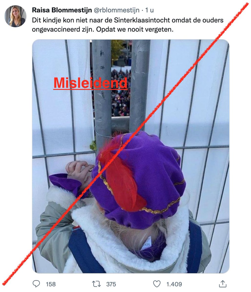 Oude hoax circuleert weer.  👇
Deze Sint-intocht in Rotterdam was echter gewoon door iedereen langs de route te bekijken: 
x.com/rudybouma/stat…
Alleen dit evenement op Willemsplein was afgeschermd maar óók toegankelijk voor geteste ongevaccineerden: 
x.com/rudybouma/stat…