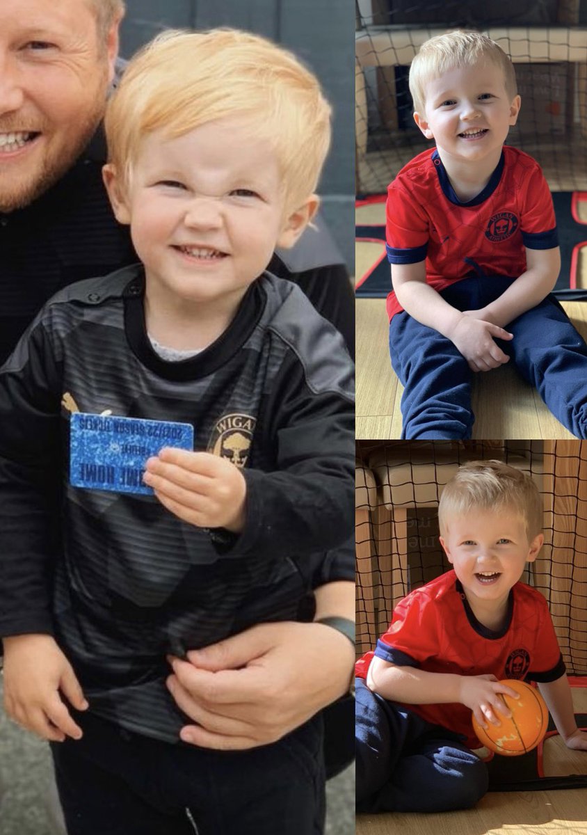 JKnowles9's tweet photo. @TalalAlHammad32 @LaticsOfficial This years latest good luck charm with his season ticket - Finley, aged 3 ⚽️💙🤍 https://t.co/Y2qaLzrxrH