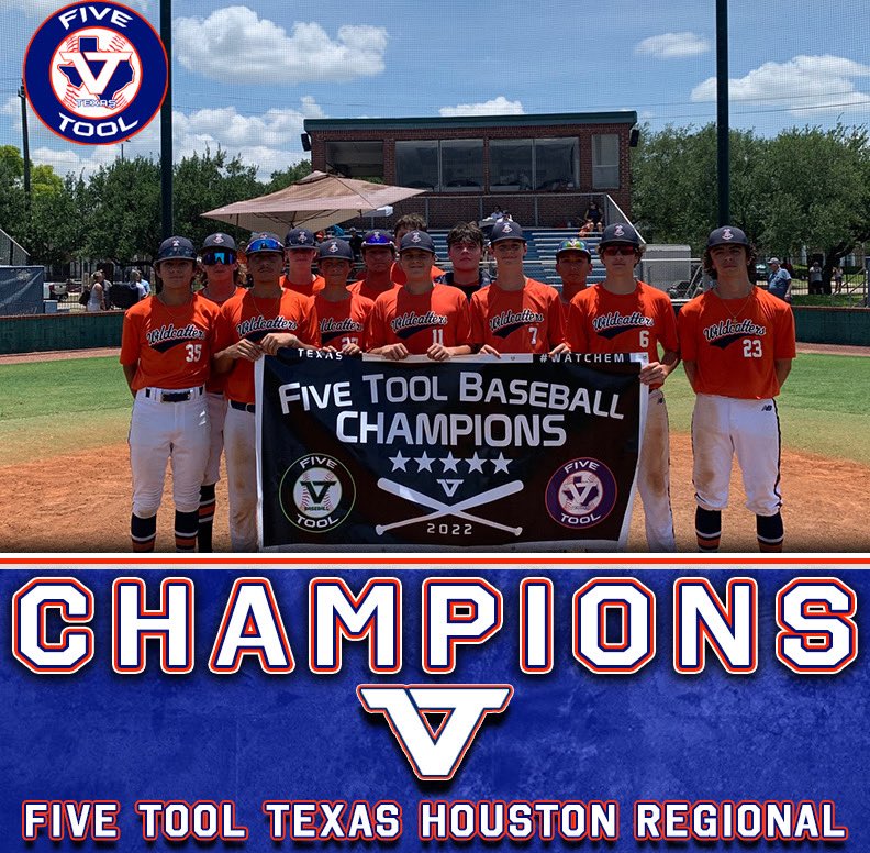 🏆Champions🏆

Congrats to Wildcatters HTX on winning the 15U American Division Championship of the <a href="/FiveTool/">Five Tool Baseball</a> Texas Houston Regional. 

#WatchEm