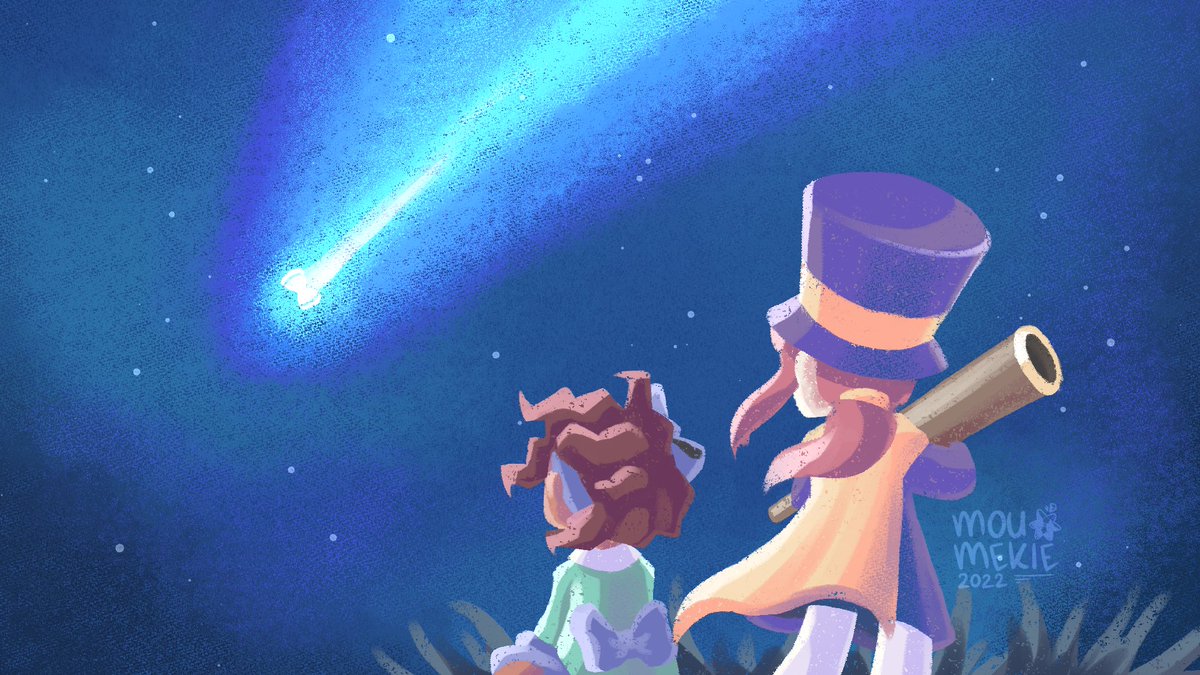 Moumekie (@moumekie) on Twitter photo After seeing their 100th comet,
a sudden thought popped into the
girl's head: "I wonder if my home
planet is still as blue as it was."
#ahitartprompt #AHatinTime <a href="/HatInTime/">A Hat in Time</a> #mario #digitalart After seeing their 100th comet,
a sudden thought popped into the
girl's head: "I wonder if my home
planet is still as blue as it was."
#ahitartprompt #AHatinTime <a href="/HatInTime/">A Hat in Time</a> #mario #digitalart