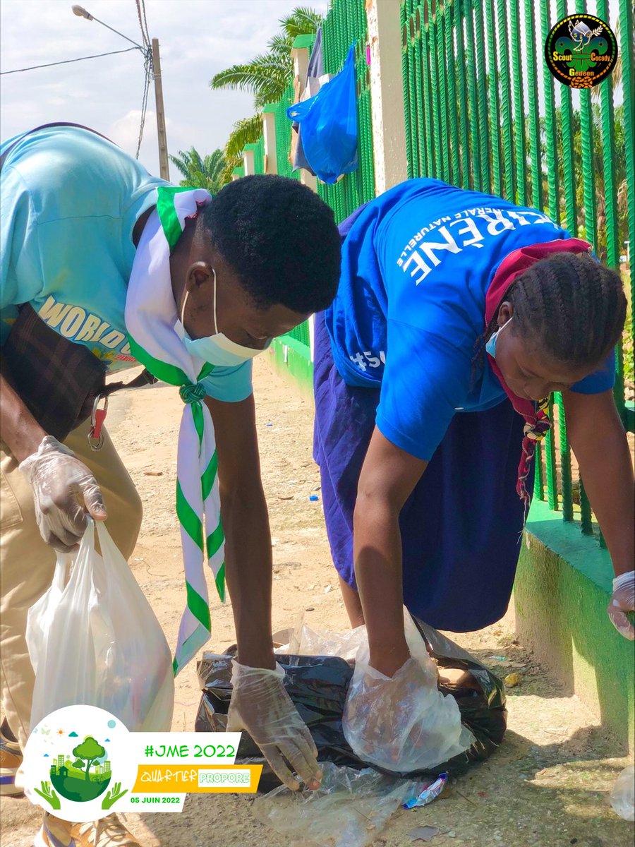 brouthierryK67's tweet photo. #WorldEnvironmentDay
J'ai participé, en tant que scout et citoyen de ma communauté, de la Côte d’Ivoire et du monde entier, à une activité dénommée "#QuartierPropre" organisée par les scouts du Groupe Gédéon de Cocody.
Nous avons célébré la #JME par cette action communautaire. https://t.co/RG4xhE3T4S