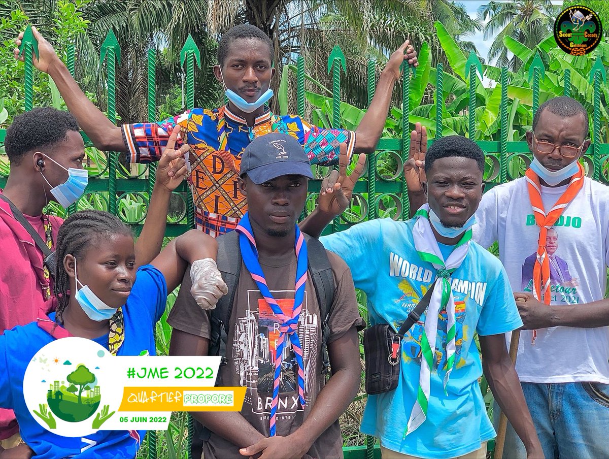 brouthierryK67's tweet photo. #WorldEnvironmentDay
J'ai participé, en tant que scout et citoyen de ma communauté, de la Côte d’Ivoire et du monde entier, à une activité dénommée "#QuartierPropre" organisée par les scouts du Groupe Gédéon de Cocody.
Nous avons célébré la #JME par cette action communautaire. https://t.co/RG4xhE3T4S