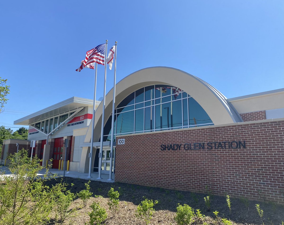 After years of planning and construction, #PGFD Station 802 was placed in service today. Ready to protect and serve Shady Glen and surrounding communities. Thanks to all who helped the vision become reality.