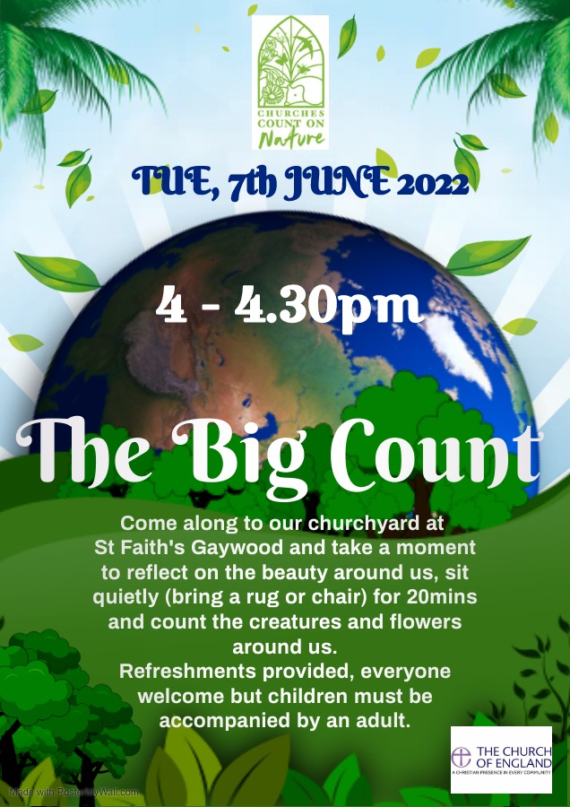 Come and join us at St Faith's Church, this Tuesday 🕷🐞🐝🍀⚘🌳
