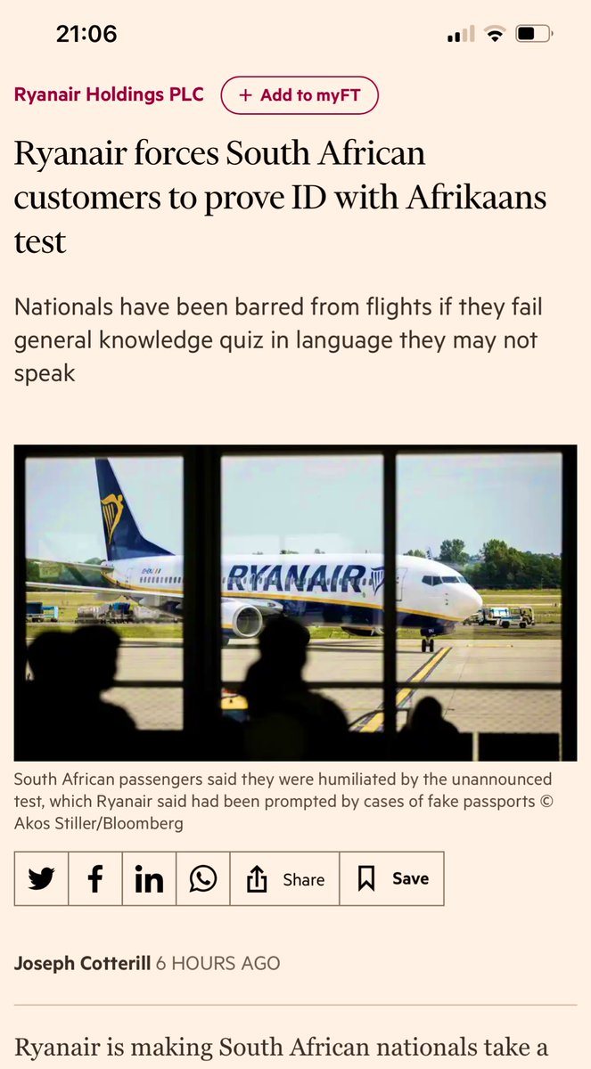 Wow ! Ryanair the first airline in the world to be officially and openly racist…
Total shame on you #Ryanair