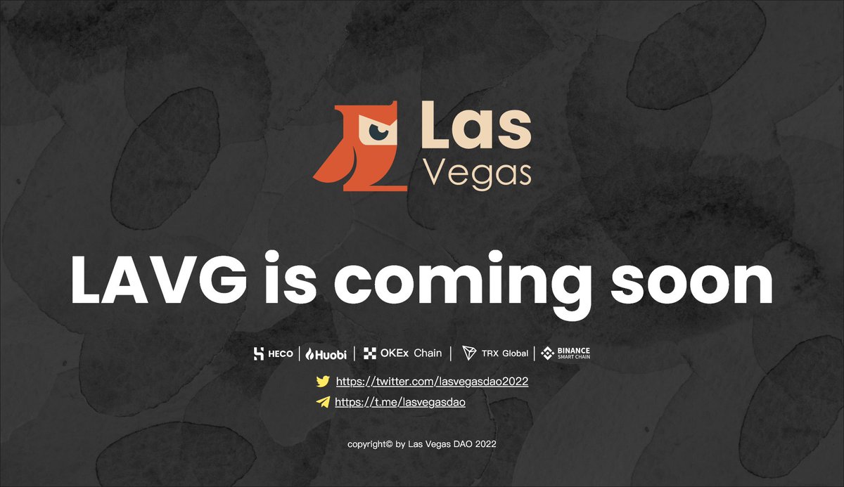 LasVegasDAO2022's tweet photo. LAVG is coming soon
#NFT #lavg https://t.co/chZOYcrcfo