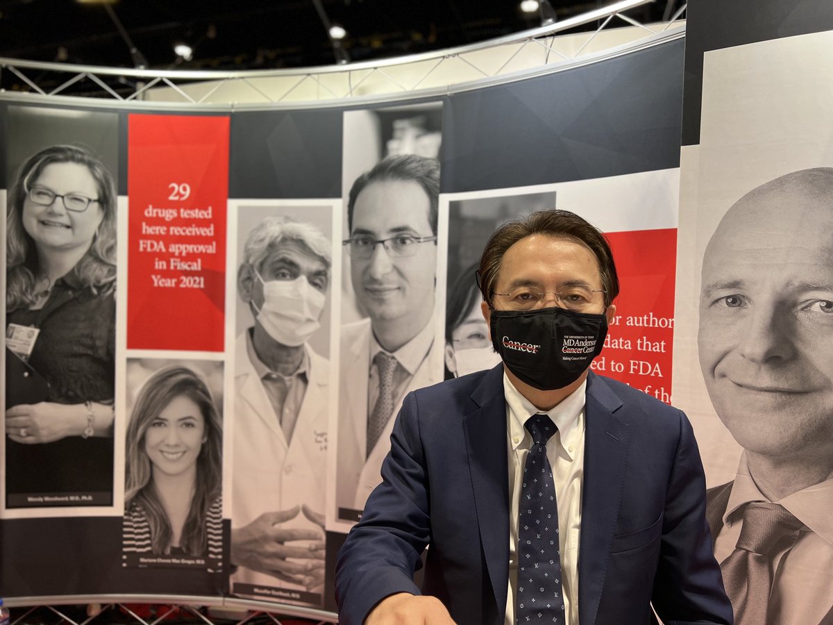 michaelwangmd's tweet photo. On duty at the MD Anderson booth (#6122), please visit us, and talk with me, it is free! https://t.co/dFNPeqqrFx