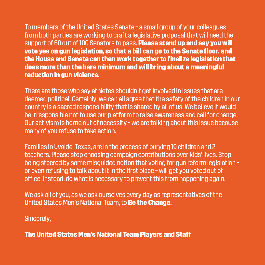 Today we are sending this letter to every member of Congress pleading with them to act and help end gun violence. 

#BetheChange #DontLookAway