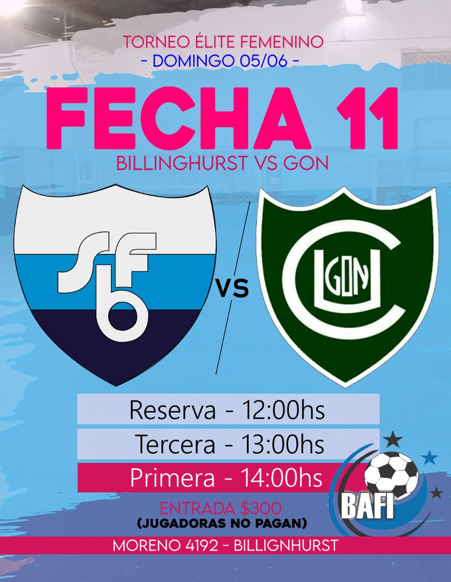 SFBillinFutsal's tweet photo. Resultados Fecha 11
Fútbol Femenino

S.F.Billinghurst VS @GONFUTSAL

Tercera (3ra) : 5 - 4 ✅
Reserva  : 7 - 2 ✅
Primera (1ra) : 9 - 5 ✅ 

Gran jornada, a seguir así 💪🏻🇪🇪 https://t.co/V2b3XGfrK3