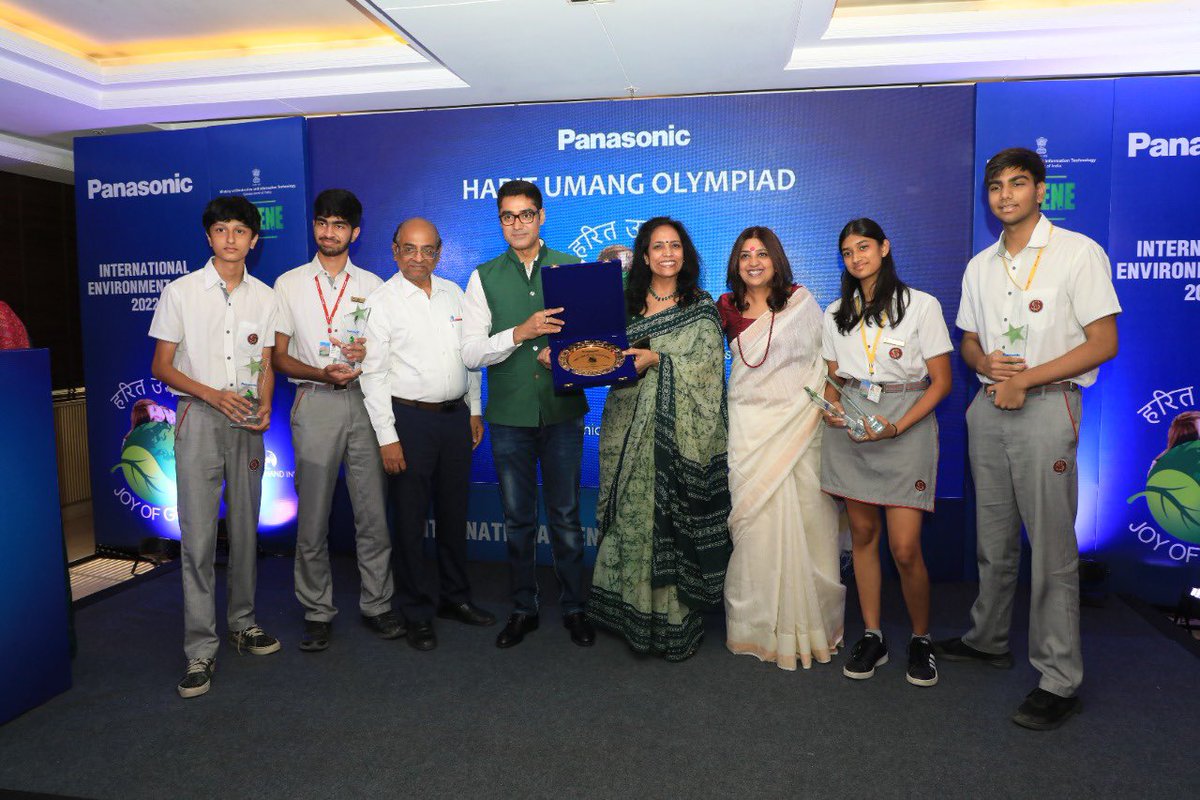 ritug054's tweet photo. Glad to extend the family of #HaritUmang at #Panasonic and felicitate the proud Green ambassadors on #WorldEnvironmentDay creating culture of #sustainability https://t.co/phPUdEgE8P