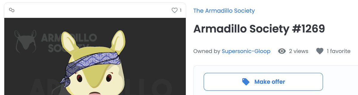 Armadillo Society - 22% Minted - 0.75 $MATIC Mint tweet media