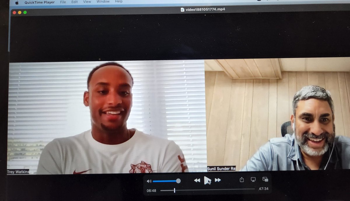 Enjoyed interviewing #TreyWatkins @TreyWatkins20  recent graduate @SJRHighSchool  defensive back on @SJRFB & #LafayetteCollege @LafCol @LafColFootball commit this evening via @Zoom for @JSNSPORTINGNEWS 🏈