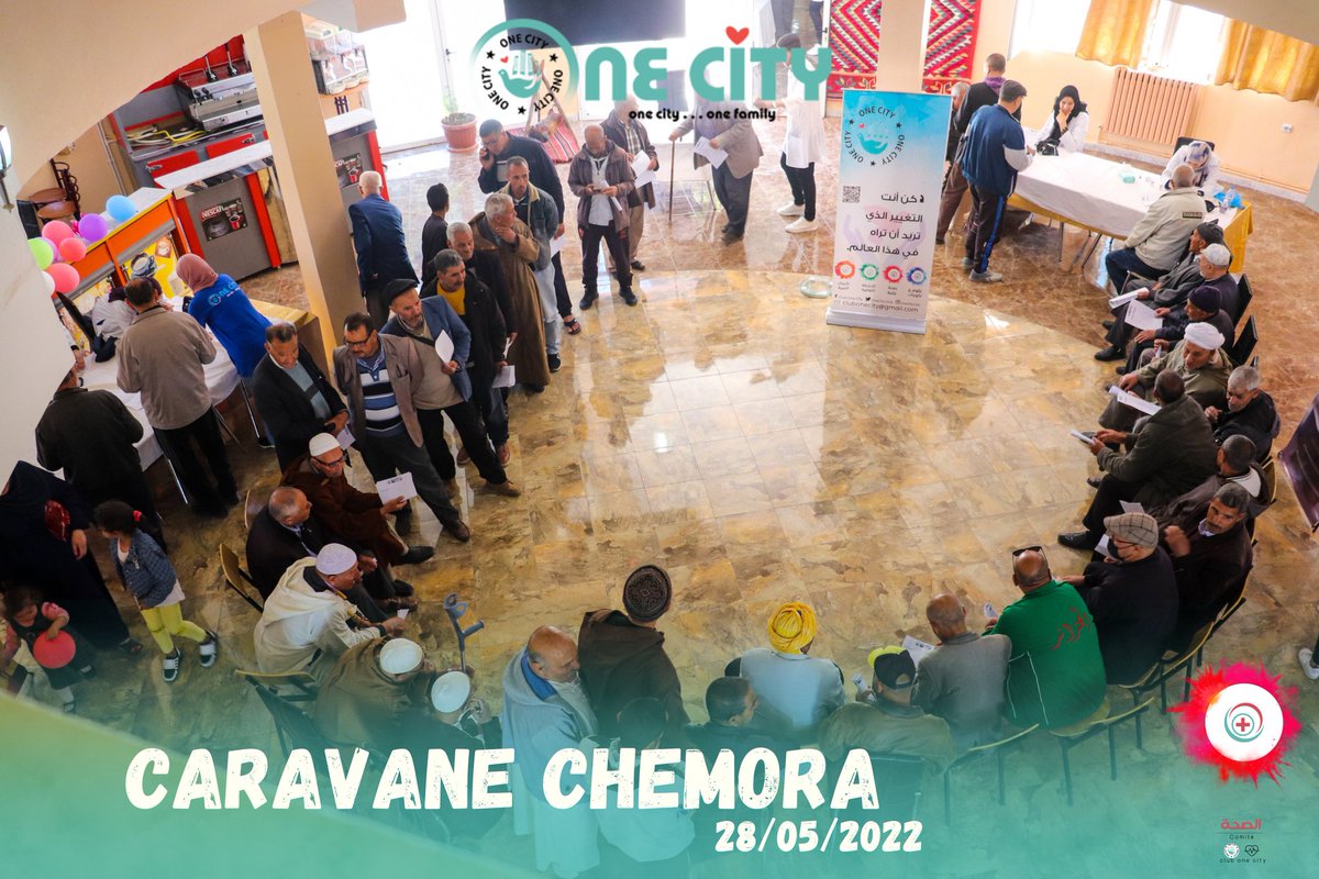 OnecityClub's tweet photo. قافلة الصحة لنادي وان سيتي حطت رحالها في طبعتها الخامسة عشر -ببلدية الشمرة- يوم السبت 28ماي 2022 ،حيث تضمنت :
🔹فحوصات طبية فاقت 300 فحص في مختلف التخصصات🙌🏻
🔹توفير اخصائي تقويم النطق و عيوب الكلام 🙌🏻
🔹 فحوصات من طرف أخصائي نفساني 🙌🏻
🔹فحص للحيوانات الأليفة من طرف فريق البياطرة https://t.co/zwkexrZGXU