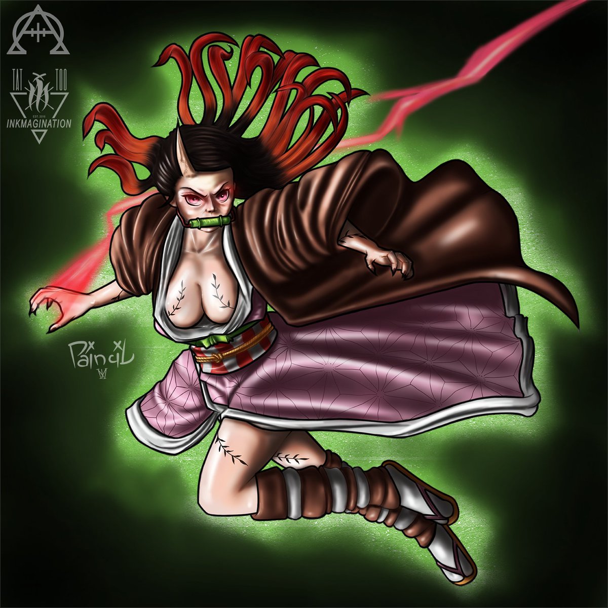 PAINCILXIII's tweet photo. Demon Slayer × Nezuko Kamado

@wacom 

#digitalart #illustration #digitalpainting #nezuko #nezukofanart #nezukokamado #nezukokamadofanart #kimetsunoyaiba #kimetsunoyaibafanart #demonslayer #demonslayerfanart #comics #manga #paincilxiii #inkmagination https://t.co/k5zBlsFfwU