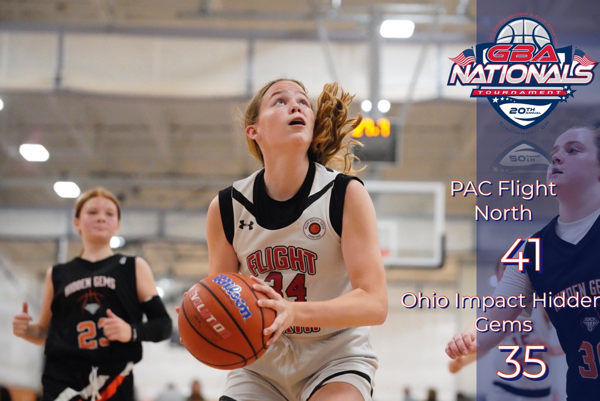 gbabasketball's tweet photo. 💫💥The 20th Annual💥💫
🔥🔥🔥🔥GBA Nationals🔥🔥🔥🔥
Day 2 action
            
Final
PAC Flight North 41
Ohio Impact Hidden Gems 35
#GBA #TeamGBA #GBAnation #GBAnationals2022 #Exposurebball https://t.co/tpeG1WnApQ