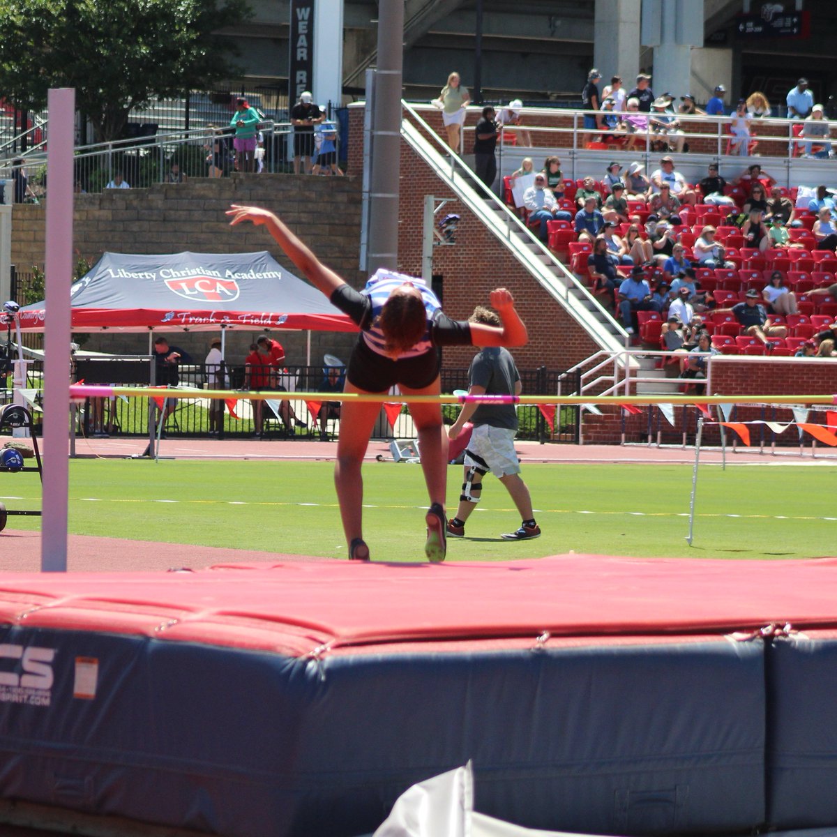 TrackCourtland's tweet photo. Congratulations Kiya on winning 7th place at the Class 4 State Meet with a jump of 5-0! Go Cougars!
@CourtlandHSWeb @FLSVarsity @CourtlandPride
 @FLS_sports @SpotsySchools @CourtlandPride https://t.co/60gn4u4fl9