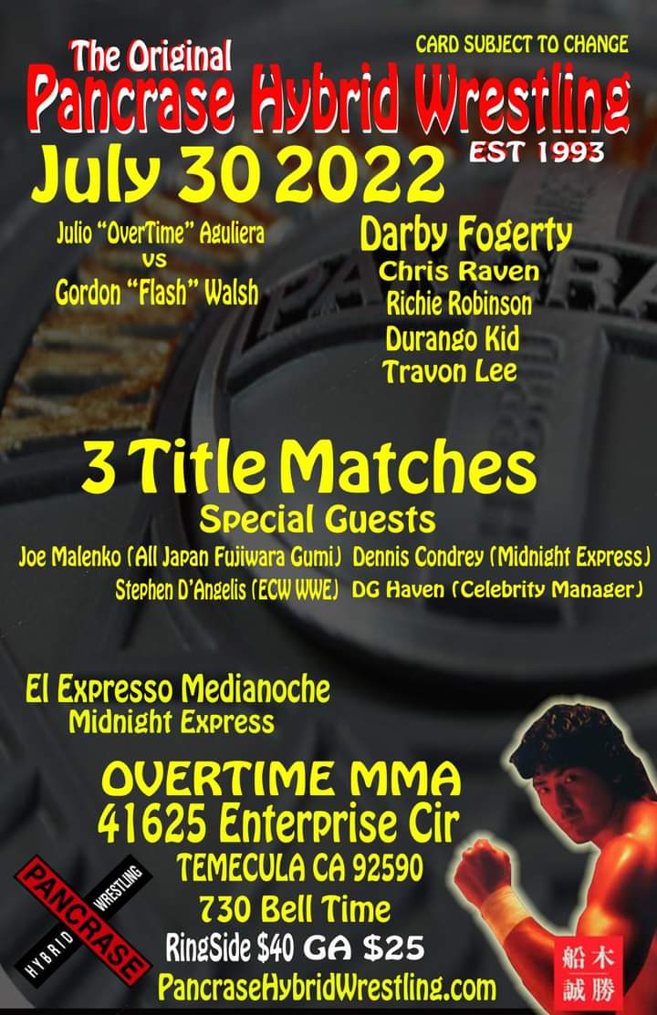 TheWoodchipperr's tweet photo. @PancraseH
CHRIS LIGHTS OUT LYTLE JOINS
DENNIS CONDREY (Midnight Express) + JOE MALENKO (Fujiwara Gumi / All Japan)
JULY 29 + 30 IN LOS ANGELES + SAN DIEGO
#prowrestling #shootwrestling #grappling #kick #punch #throw #submit #pancrase #midnightexpress #joemalenko #mma https://t.co/yJCdb9tkcK