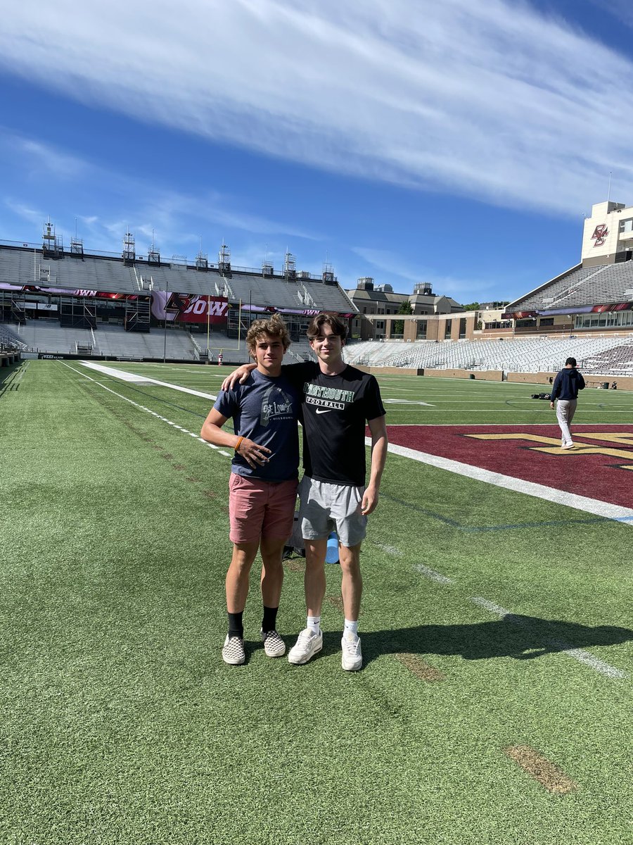 Roger_Lucas05's tweet photo. I had a great day at @BCFootball camp today! Thank you @CoachJeffHafley @CoachJ_Mc and @CoachTBC for teaching me so much! https://t.co/W9Jlqbr6dm