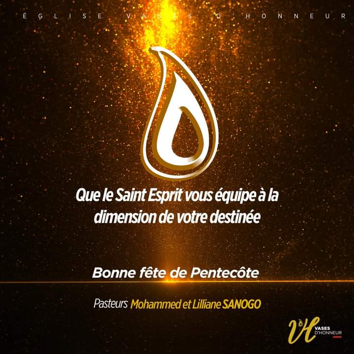 MohammedSanogo's tweet photo. Je prie que vous receviez une nouvelle dimension du Saint-Esprit afin de courir vers votre destinée en Christ.
Bonne fête de Pentecôte à tous 🔥🔥🔥
#mohammedsanogo #pentecote https://t.co/kdPQDeZTYy