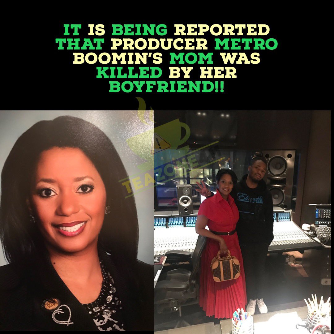 Chile it’s alot going on today: We are sad to report that producer #MetroBoomin’s mother was killed by her boyfriend in an alleged murder/suicide. Let’s keep Metro, his family and friends in our prayers at this time. 🙏🏿🙏🏿🙏🏿🙏🏿😢😢😢😢🕊🕊🕊🕊