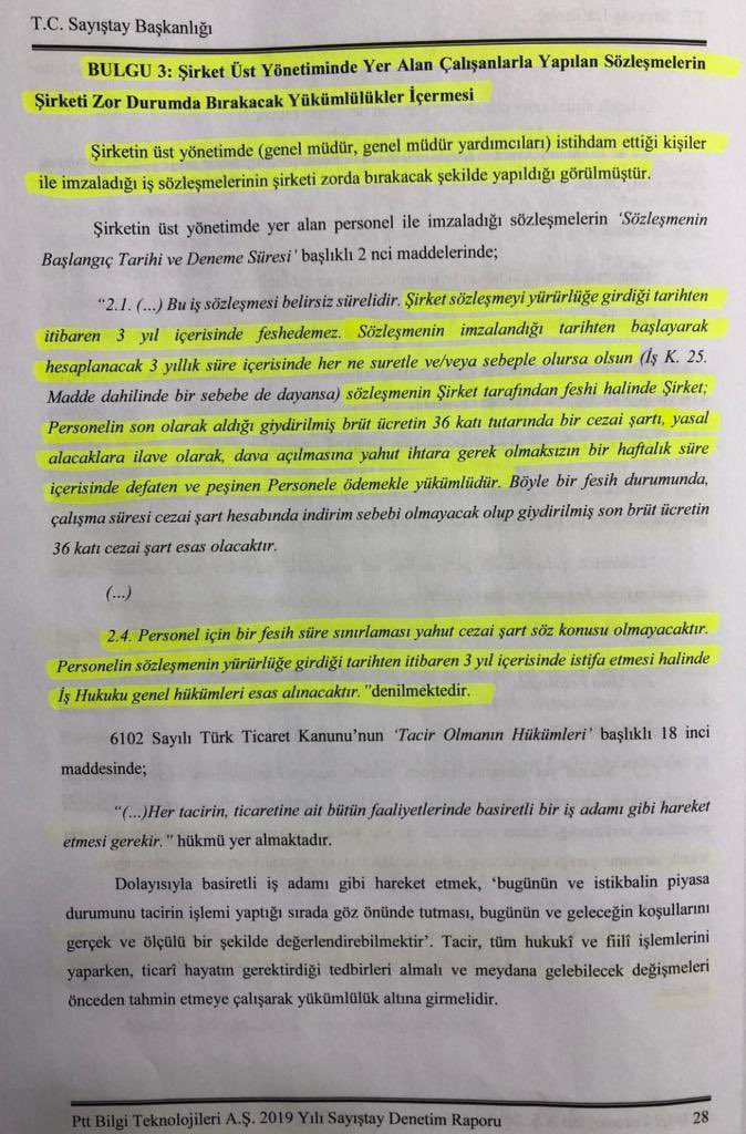 yavuzyilmazd's tweet photo. Kaynak: PTT Bilgi Tekonolojileri 2019 Yılı Sayıştay Raporu⬇️ https://t.co/EFWa7zsXzw