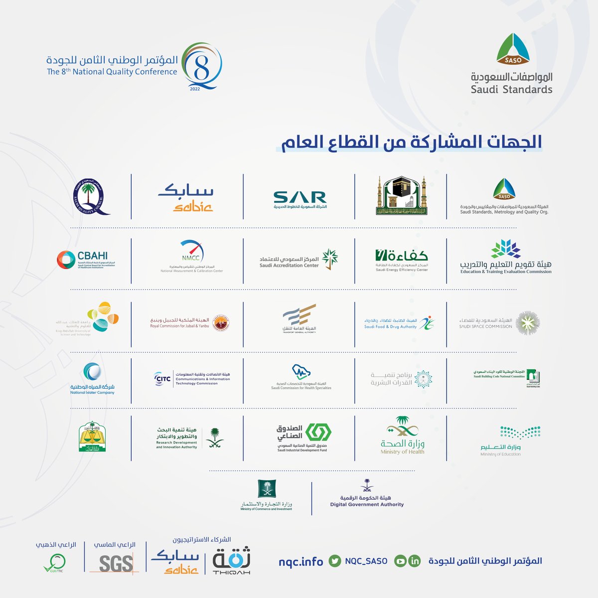 NQCSASO's tweet photo. أفضل الممارسات المحلية والدولية في الجودة والتميز المؤسسي يجمعها #المؤتمر_الوطني_الثامن_للجودة، ضمن جلسات متعمقة في التجارب والمواقف التي مرت بها مؤسسات عالمية ومحلية حكومية وخاصة، بمشاركة وحضور متميز للقيادات الإدارية من مختلف أنحاء العالم. https://t.co/j7quhwZ6A6