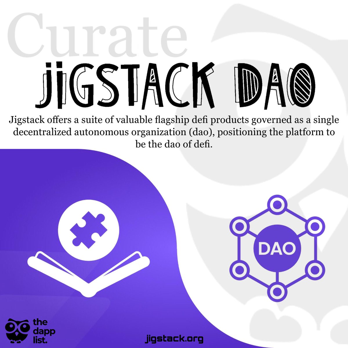 korol3v's tweet photo. Like this dApp?
Curate your favourite dapp on @thedapplist π
@jigstack π₯
https://t.co/H5lh5E5tYK
#thedapplist #dapp #DeFi #nft #dapps #metaverse #web3 #dao #vote #ethereum #polygon #curate #jigstack #jigstackdao https://t.co/Ht4sqoJxmG