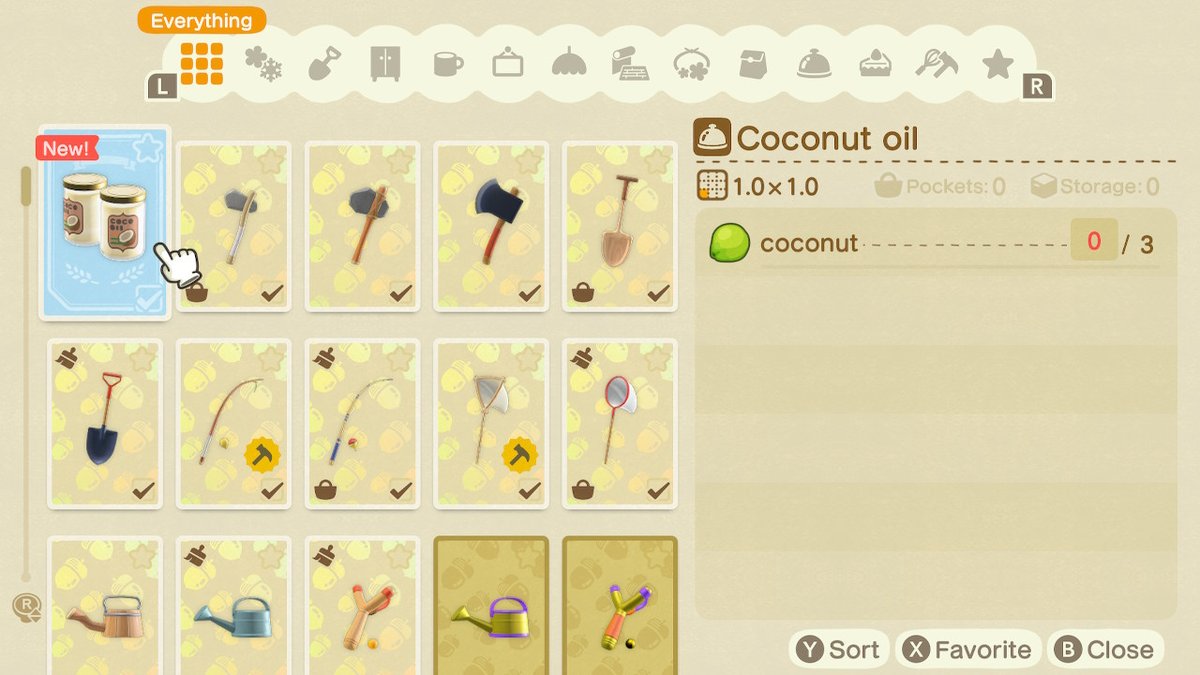 JasminAmber2001's tweet photo. I have a new #diyrecipe on a #AnimalCrossingVideoGame #CoconutOil #coconuts @Nintendouk @animalcrossing #ACNH #NintendoSwitch https://t.co/py95tnNahi