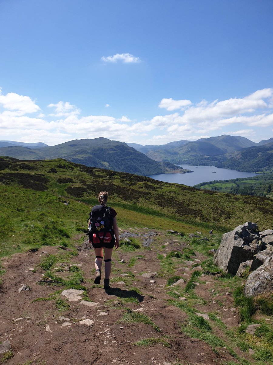 BeckyShelford's tweet photo. Had a fantastic weekend hiking the Ullswater Way, and feel so lucky to have been able to do it from home! Although the sore feet are less grateful for the extra 10km we added on 🤦‍♀️ Can't believe we have such a beautiful place on our doorstep 😍 https://t.co/pP4s2chnOM
