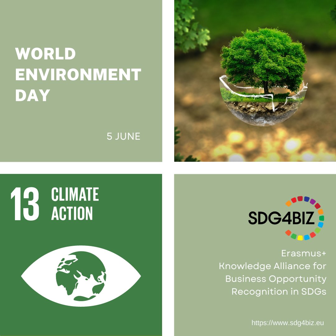 sdg4biz's tweet photo. World Environment Day is the largest global platform for environmental public outreach and is celebrated by millions of people across the world. This year it is hosted by Sweden. @metropolia @HAAGAHELIAamk @itslearning @YasarUniv https://t.co/aZC3lW2cDi