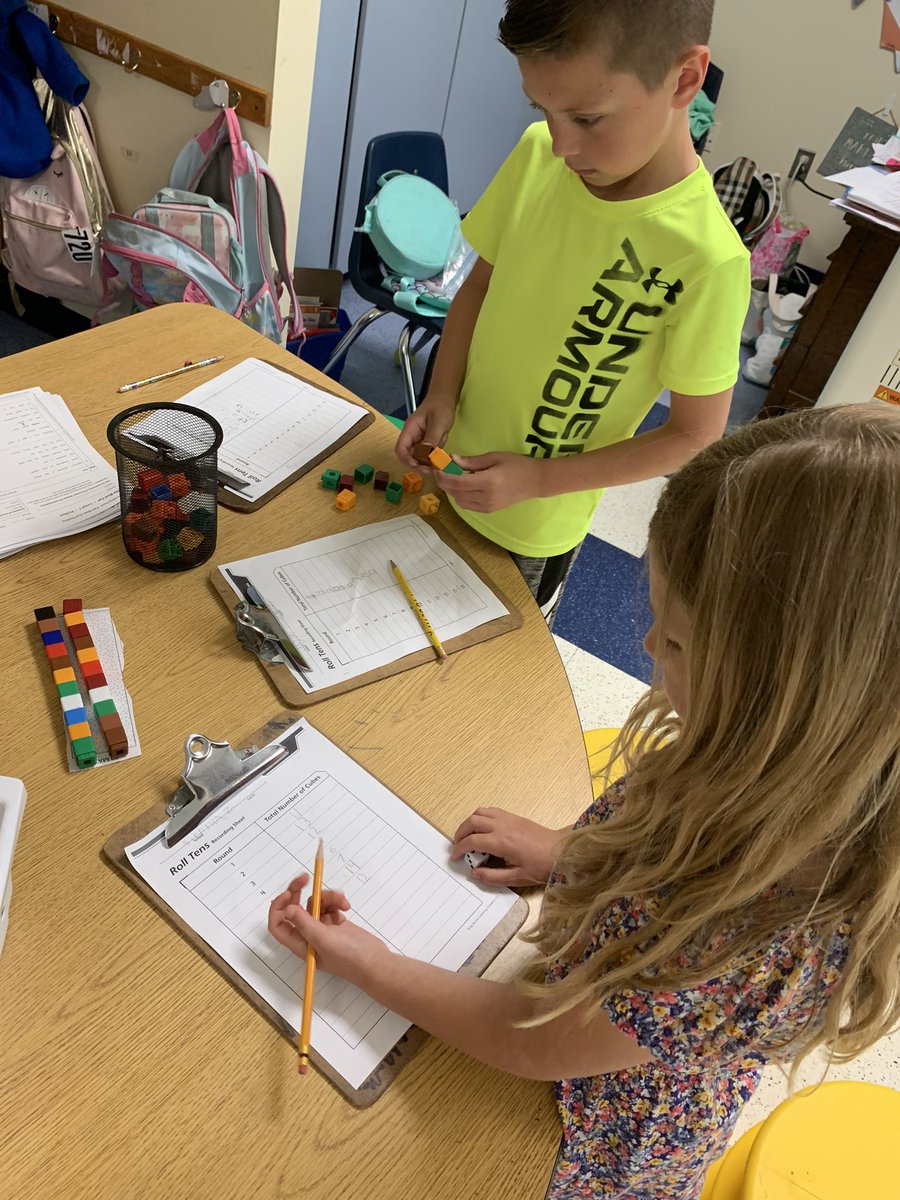 What a fun week! We had another mystery reader and it was Charlotte’s dad! Thanks Mr. N! In math, we are focusing on place value and learned a new math game called roll tens!