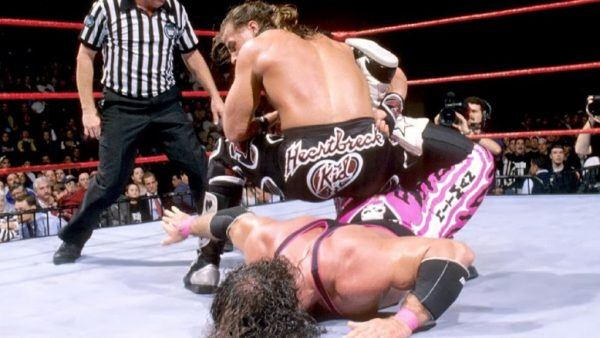 OldSchoolHBK's tweet photo. @MustSeeReality There are TWO main things that make The Heartbreak Kid stand out from you, and that's the fact that I made Bret SQUEAL like a pig, and HE made YOU squeal like a pig! https://t.co/NuQWEeFyHc