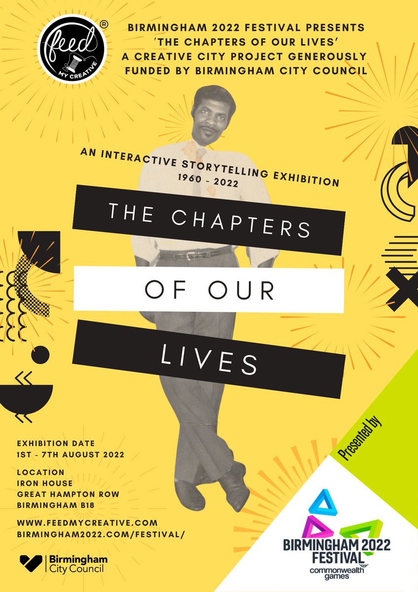 feedmycreative's tweet photo. One of the things I want from my exhibition is to get people talking.
There will be an opportunity to be included in the exhibition so come ready to listen &amp; share. Share your chapters &amp; see where it takes you #fmcthechapters #b2022festival #communitybuilding #whatsinyourchapter https://t.co/fVEwufkgwW
