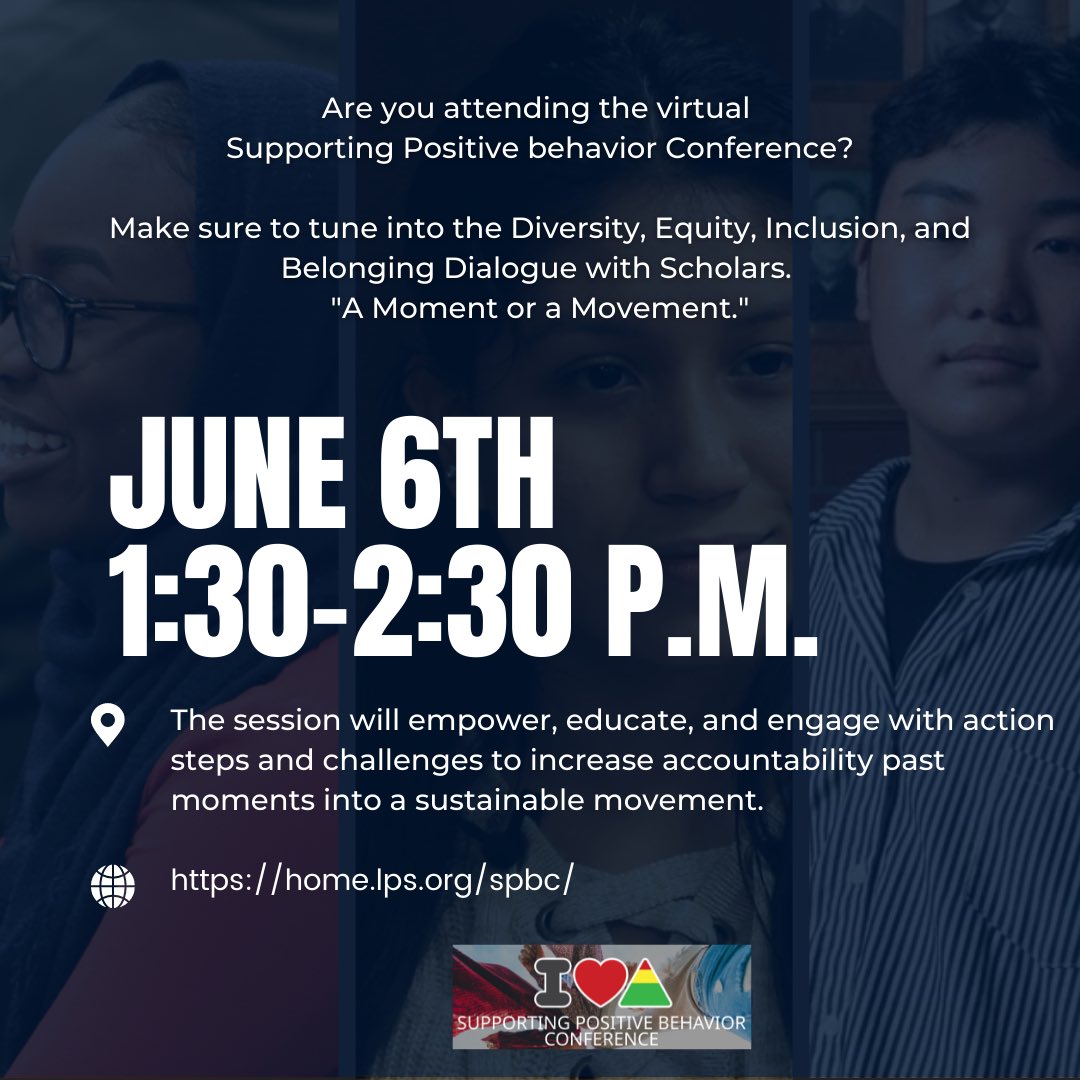 Looking forward to facilitating this session and <a href="/PBIS_LPS/">MTSS-B_LPS</a> conference attendees securing nuggets from <a href="/LPSorg/">Lincoln Public Schools</a> Equity Cadre scholars. #ElevatingScholarVoice