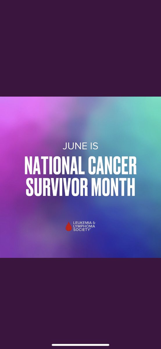 It’s #NationalCancerSurvivorsDay. Join me in honoring fellow cancer survivors and those whose fight continues by donating to a cause near and dear to my heart. bit.ly/3zaJjdl