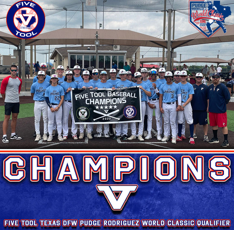 🏆CHAMPIONS🏆

Congrats to <a href="/USA_PrimeBB/">USA Prime Baseball</a> Brewer 2024 on winning the Championship of the <a href="/FiveTool/">Five Tool Baseball</a> Texas #PudgeWC Qualifier!

#WatchEm